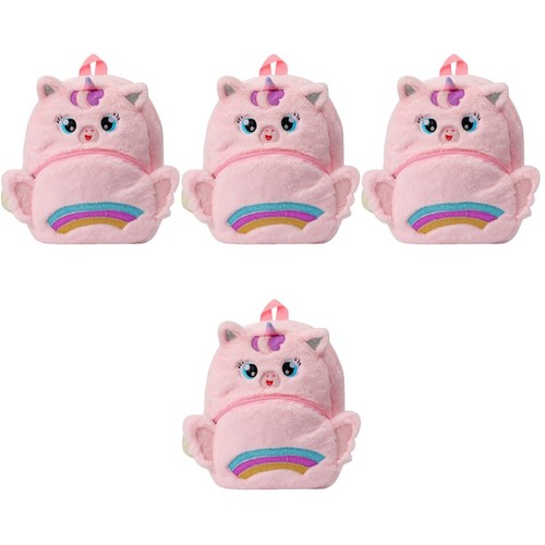 Adorabile zaino rosa peluche