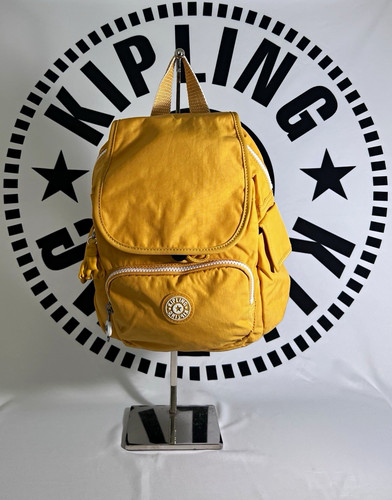 Zaino kipling giallo nylon - kipling,